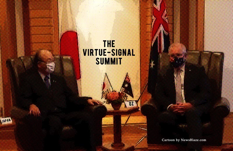 Australia-Japan Virtue Signal Summit Guns Blazing